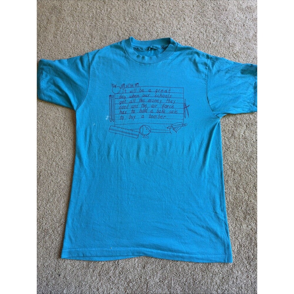 VTG When Schools Get The Money Air Force Hold A Bake Sale Single Stitch S Shirt